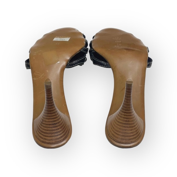 Vintage: new Moschino Cheap + Chic ☻ Intricate Hardware Floral Mule Sandal Heels - Picture 14 of 16